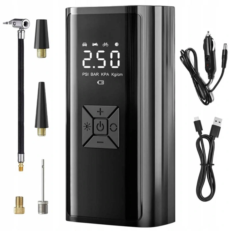 Akumulátorový kompresor 6500 mAh s napájaním 12 V