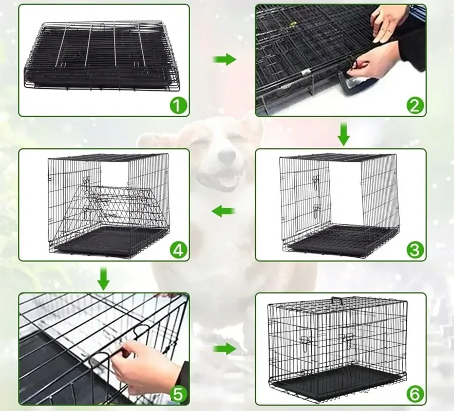 Transportná kovová klietka pre psa NUXIE PREMIUM veľkosť XL 106 x 69 x 74 cm