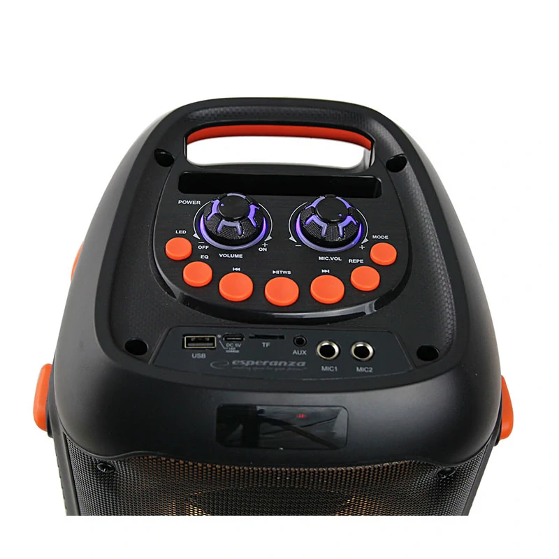 Bluetooth karaoke reproduktor Esperanza SINGER s RGB podsvietením