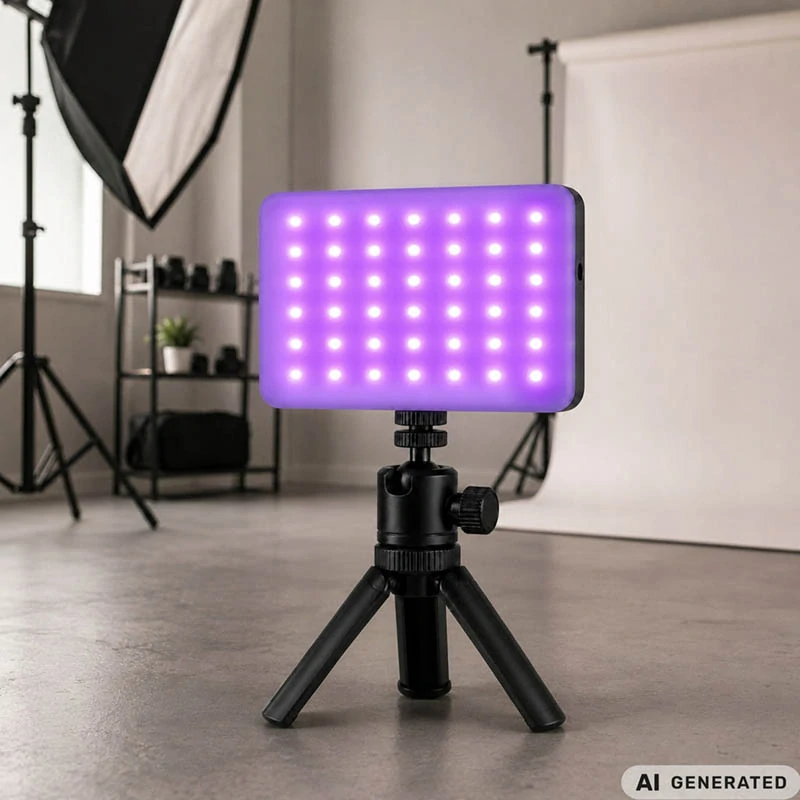 Vreckové LED RGB-W svetlo na fotenie a natáčanie – 138 LED