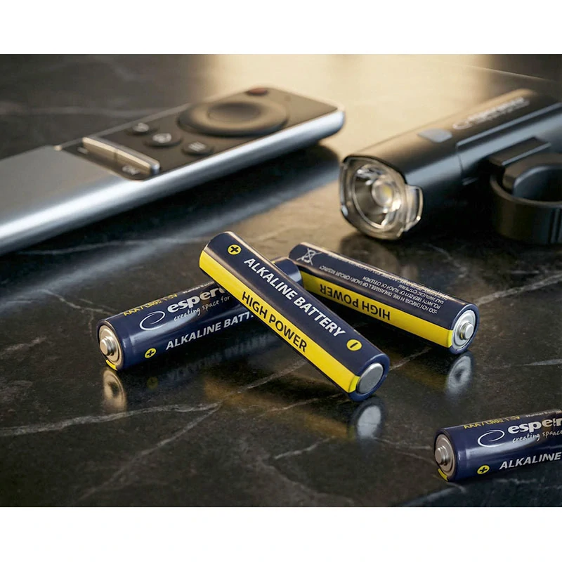 Alkalické batérie Esperanza AAA 1,5 V – 4 ks