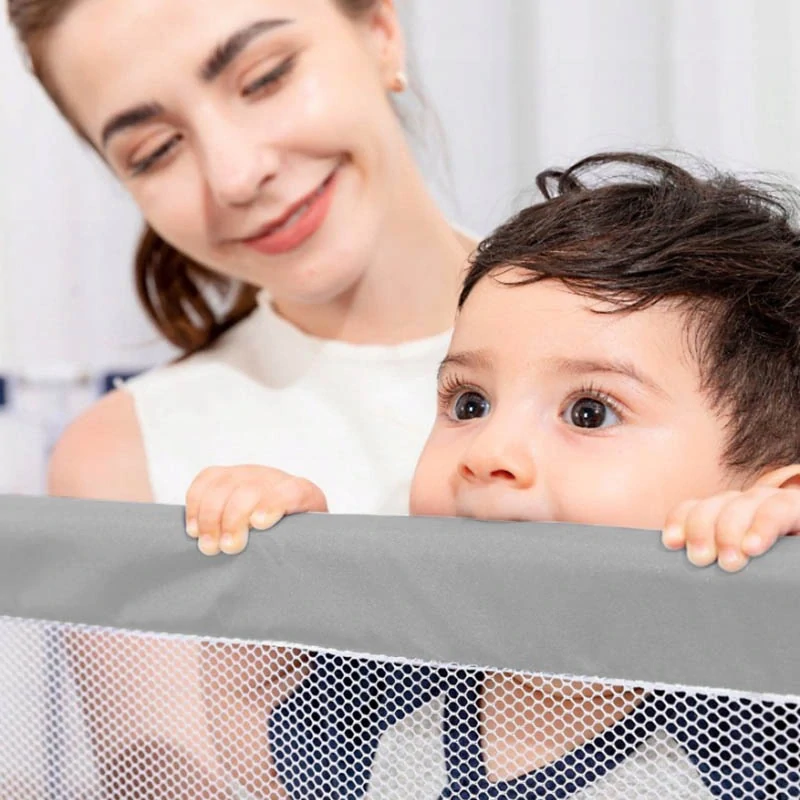 Detská ohrádka a hrací priestor XXL 230 × 122 cm s košom a bránkami