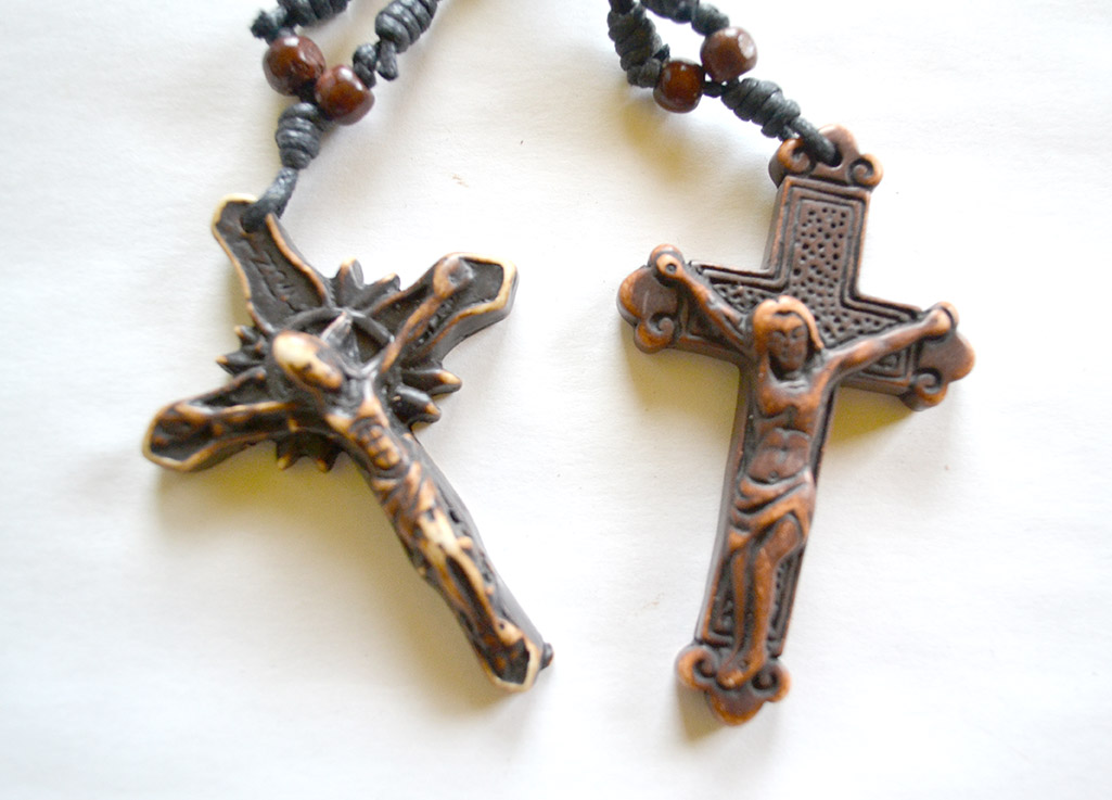 Náhrdelník Jesus kožený 