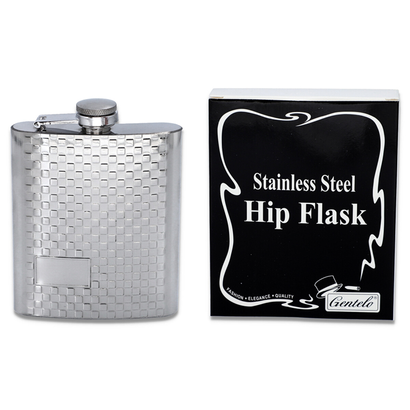 Ploskačka CUBE nerezová 180ml FL145