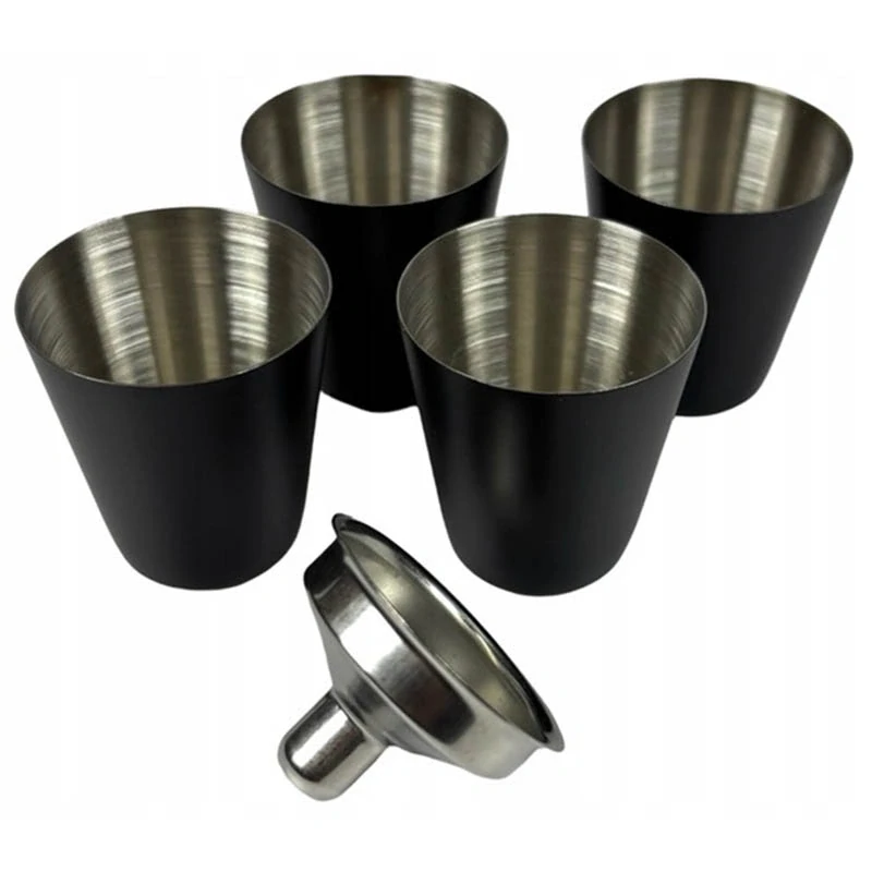 Ploskačka 240ml Black sada