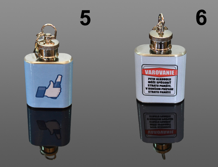 Ploskačka mini prívesok s motívom 30ml