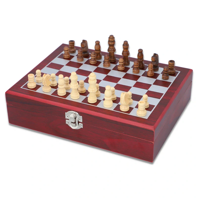 Ploskačka 240 ml v darčekovej kazete Chess – šachový set