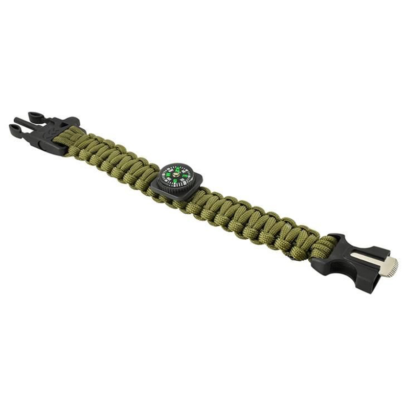 Náramok SURVIVAL s kresadlom a kompasom 