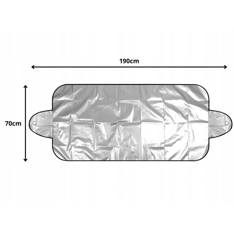 Ochranná clona na čelné sklo auta – letná a zimná obojstranná 190 × 70 cm