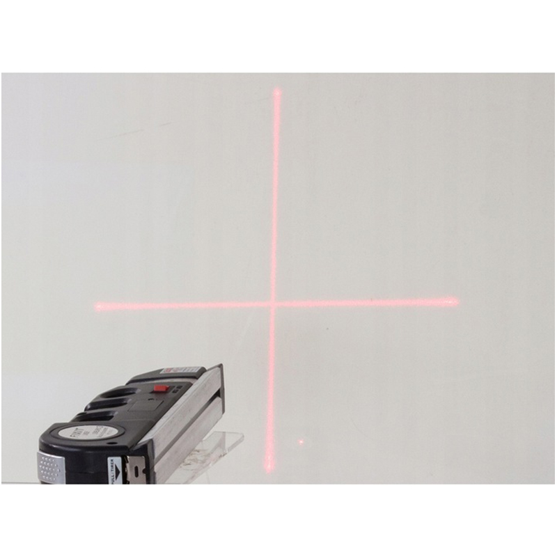 Laserová vodováha s tromi libelami + meter LV03
