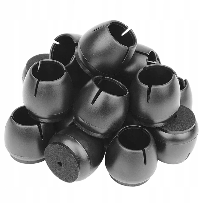 Podložky pod nábytok - násady na nohy 17-21mm 16ks čierne
