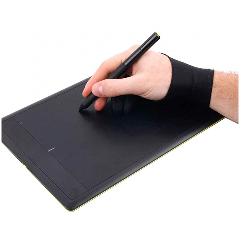 Rukavica na kreslenie na grafických tabletoch modrá