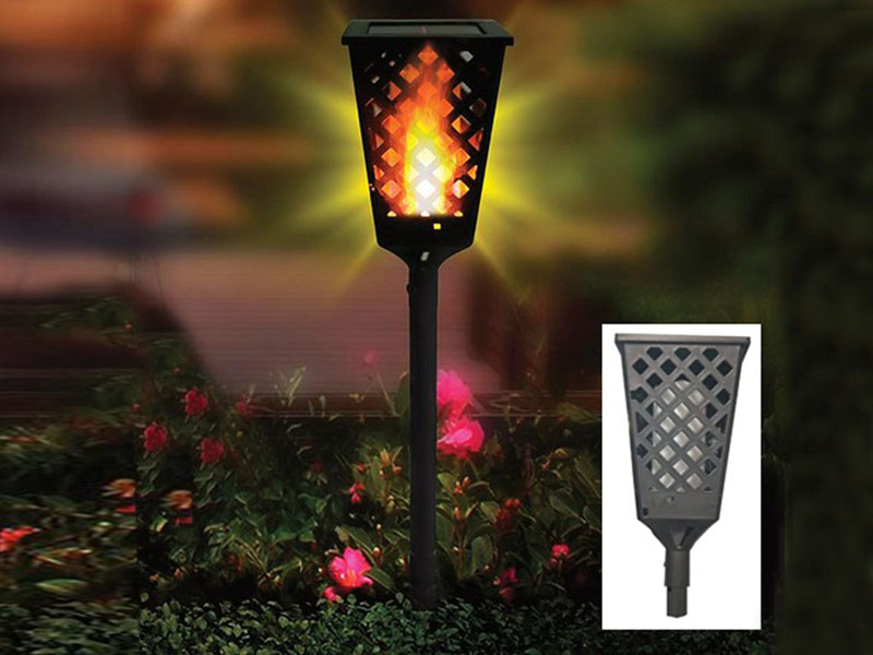 Solárna záhradná lampa - pochodeň