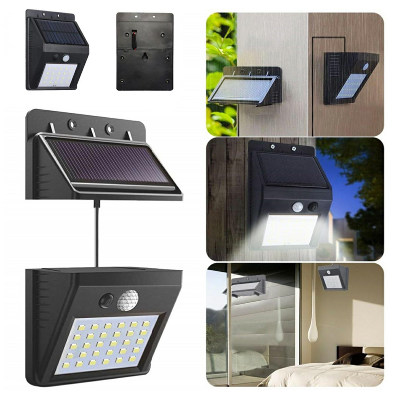Nástenná solárna lampa 30LED s detektorom pohybu