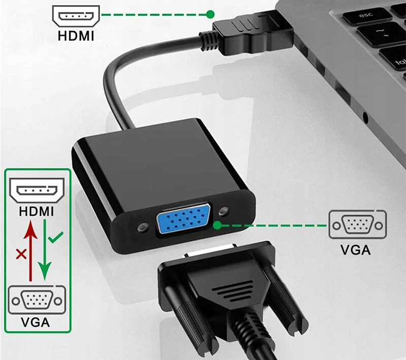 Adaptér HDMI na VGA (D-Sub)