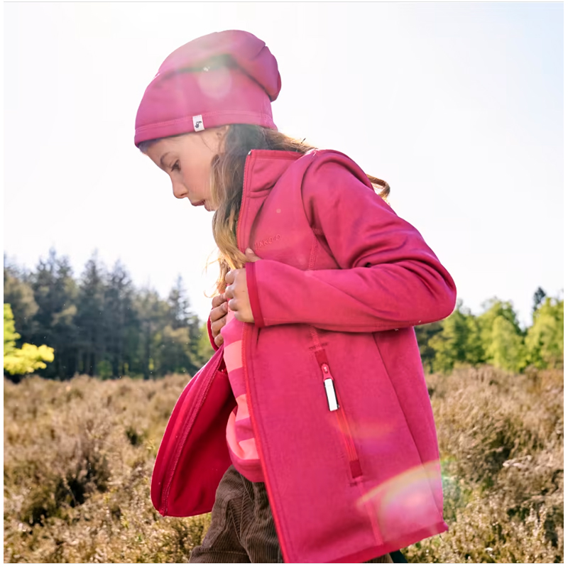 Polartec® - Detská strečová fleesová bunda ružová 140/146