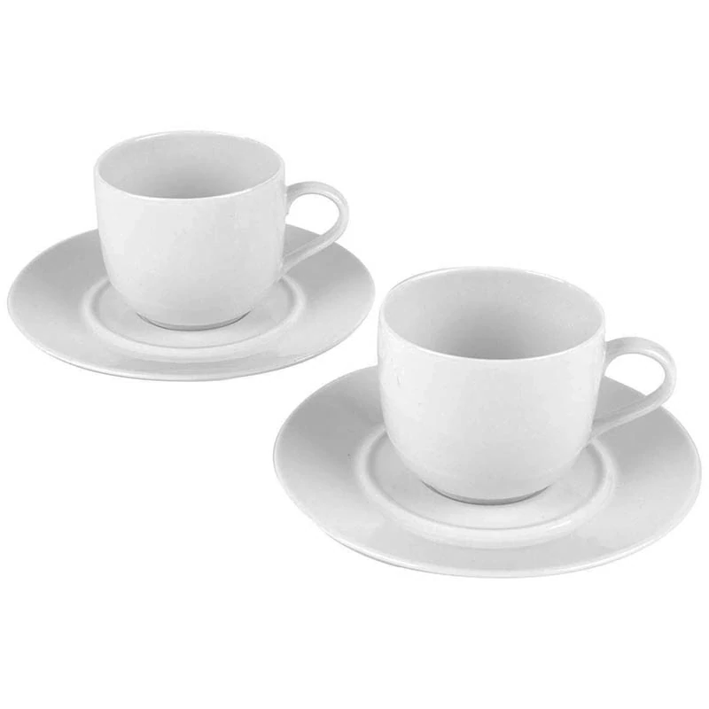 Porcelánové šálky s tanierikmi Alessi La Bella Tavola 2 ks 180 ml