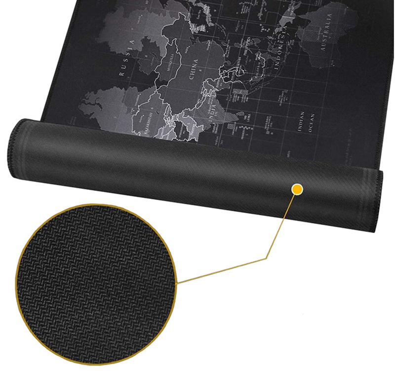 Hráčska podložka pod myš Mapa 90x40cm s RGB podsvietením