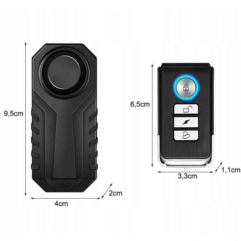 Alarm na bicykel a kolobežku s diaľkovým ovládaním