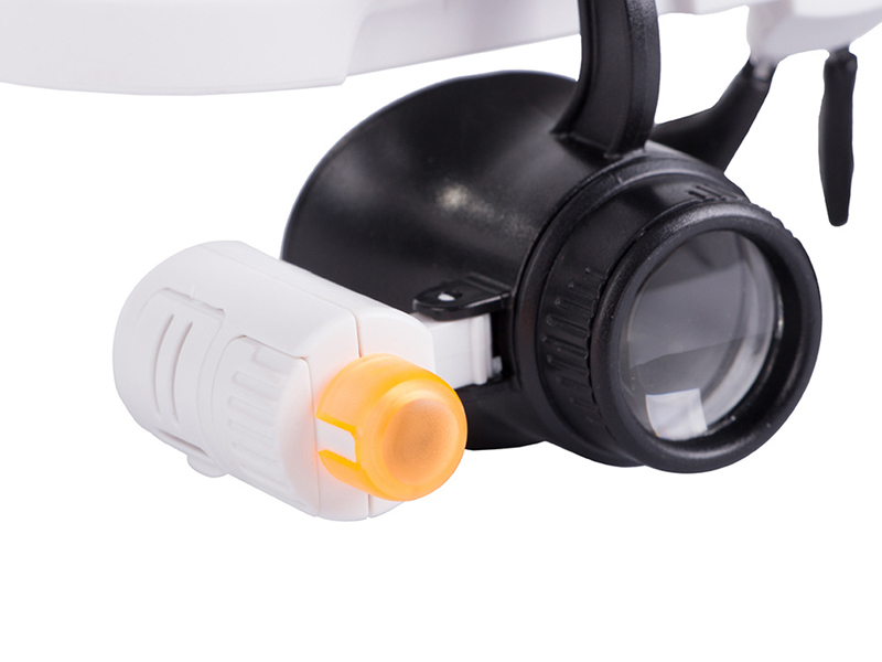 Náhlavná lupa okuliare s 2LED osvetlením 25x