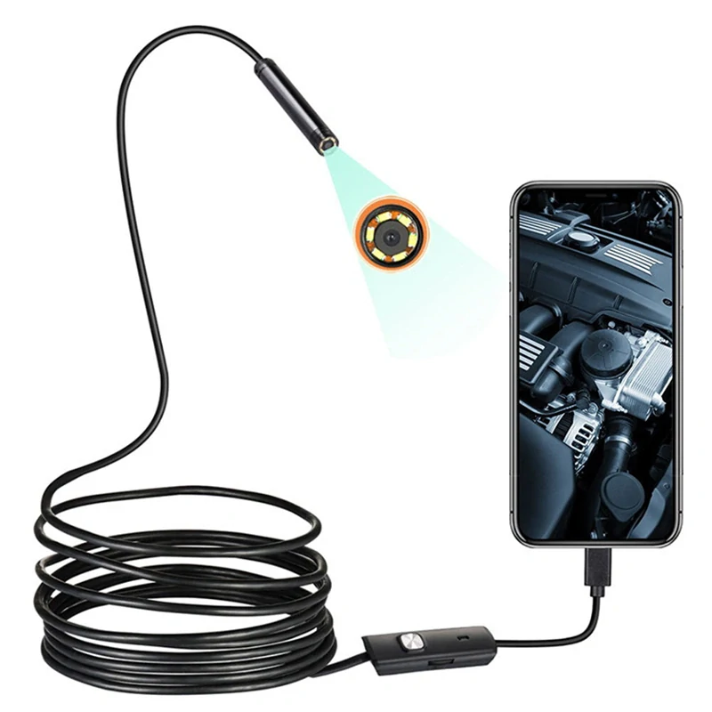 Endoskopická kamera 5 m USB / microUSB