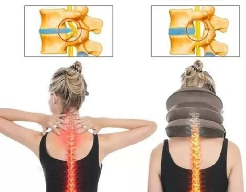 Ortopedický multifunkčný vankúš na krk s pumpou