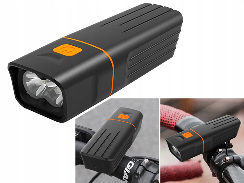 Sada zadné a predné svetlo na bicykel LED USB BL-T3206
