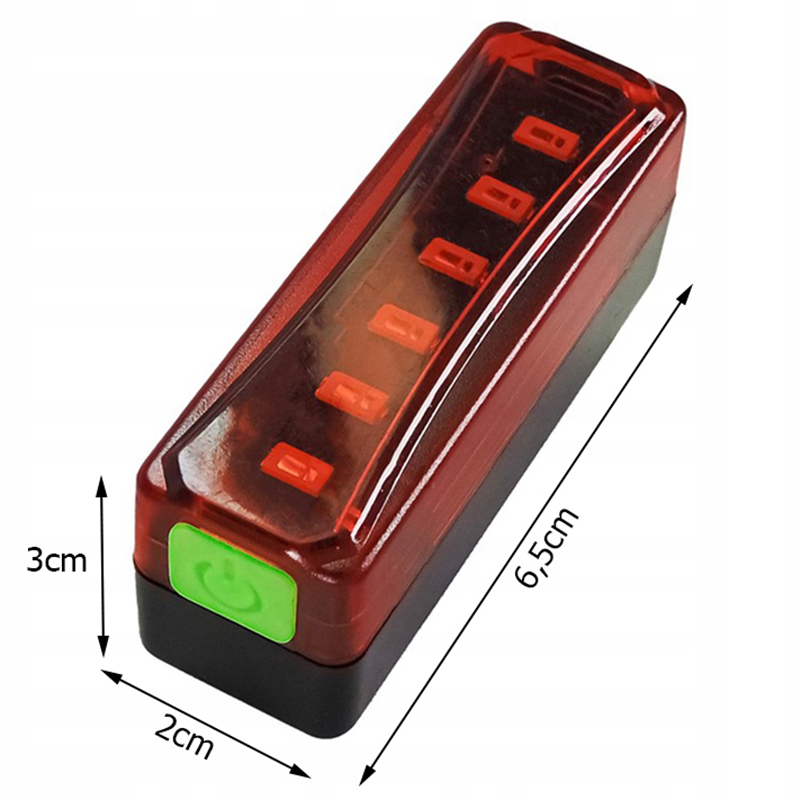 Zadné svetlo na bicykel LED USB BL-W06