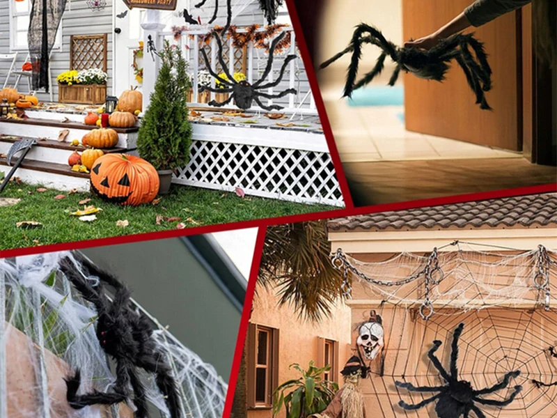 Halloweenska dekorácia Pavúk 90cm