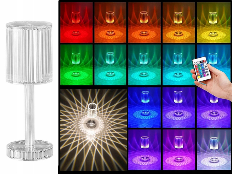 Stolná lampa YA12 RGB s diaľkovým ovládaním