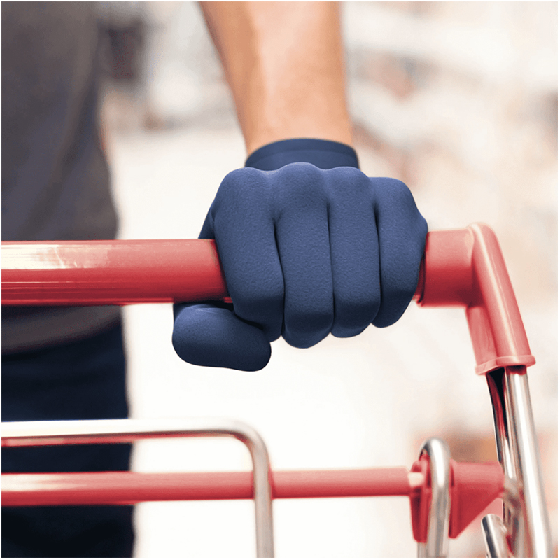LIVINGUARD Street Gloves - Rukavice s dotykovou funkciou obrazovky - pánske modré "L"