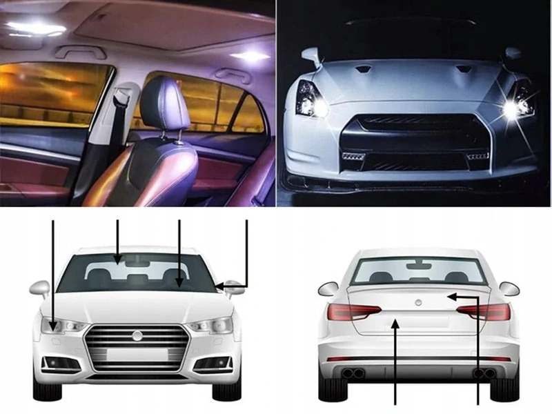 Sada 2ks LED autožiaroviek W5W