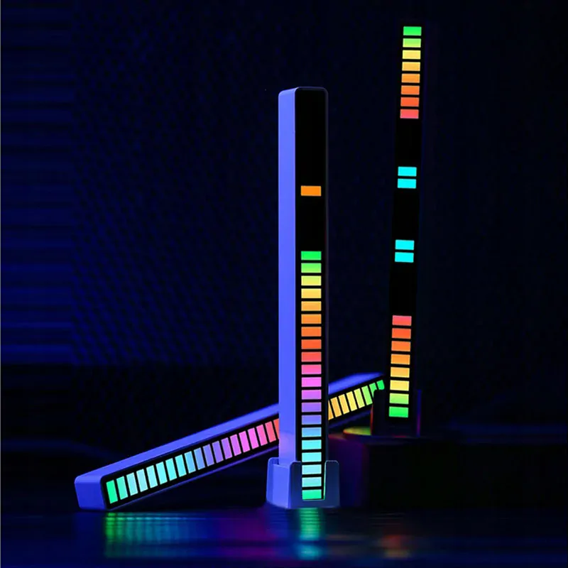 LED panel reagujúci na zvuk na batérie biely