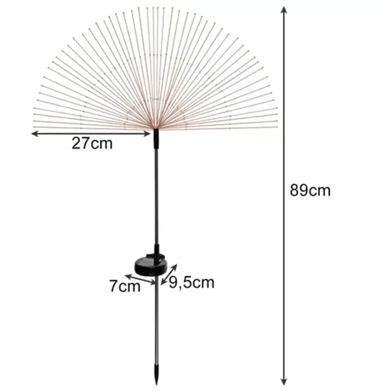 Solárne LED záhradné lampy - Púpavy 2ks