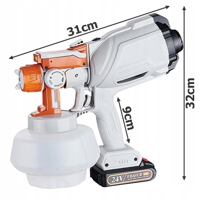 Akumulátorová pištoľ na maľovanie SL-0122 120W