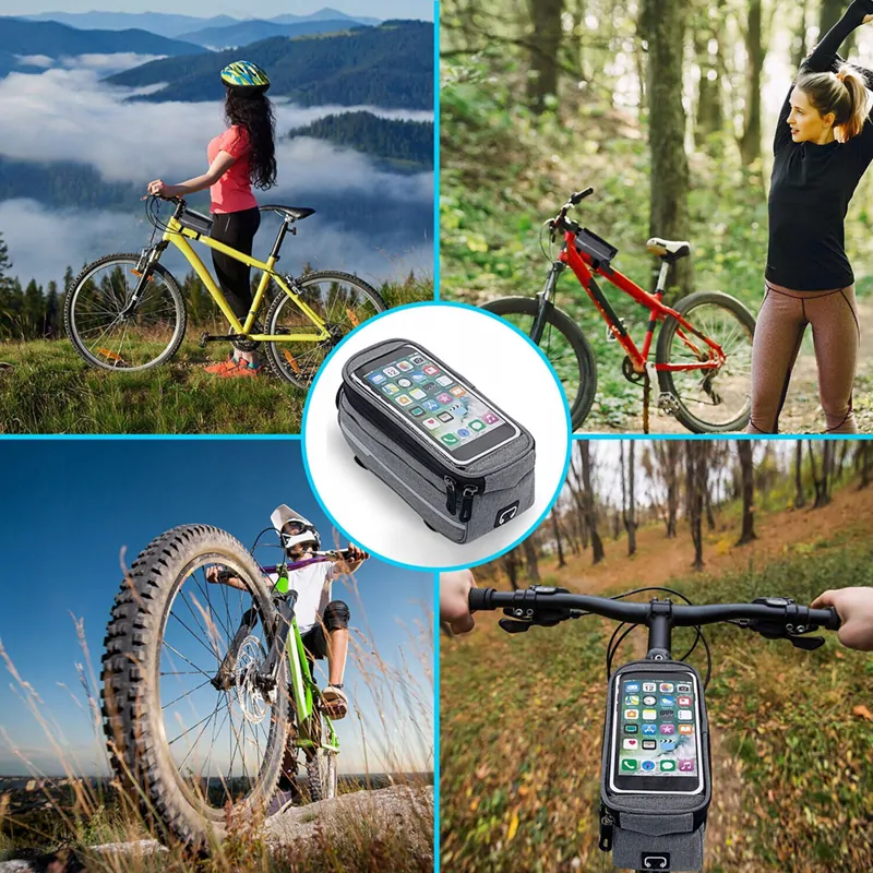 Cyklistická taška na rám 2 l s priehradkou na telefón