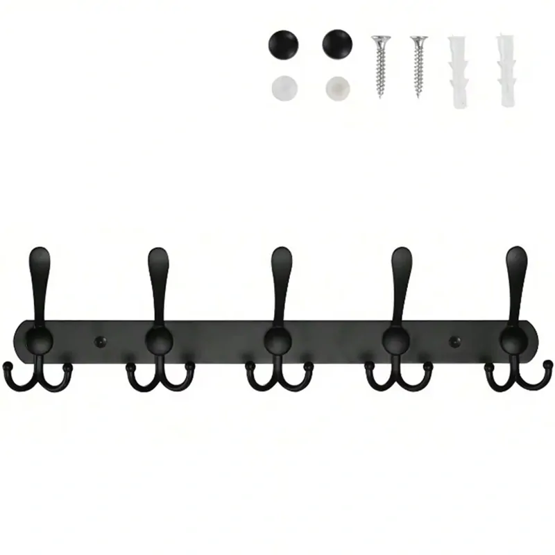 Nástenný vešiak 45cm čierny