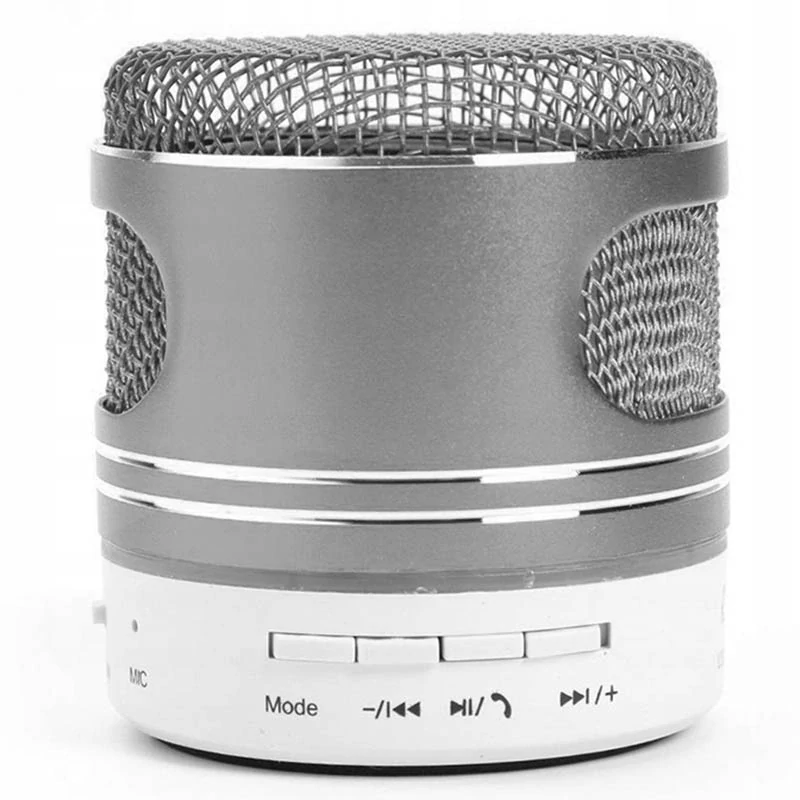 Mini reproduktor Bluetooth strieborný