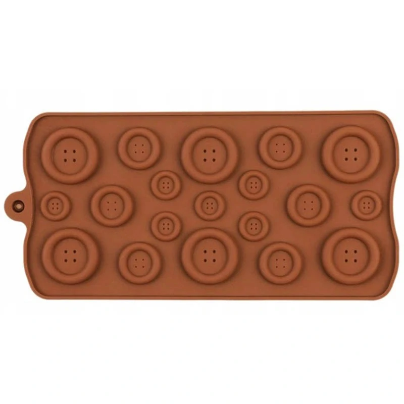 Silikónová forma na 19ks čokoládových gombíkov a kociek ľadu 21x10cm