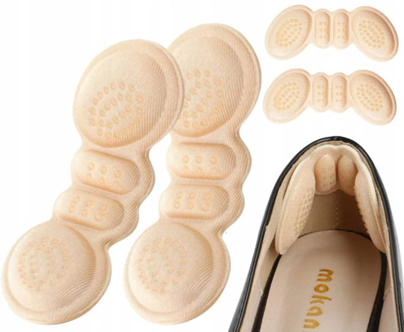 Pätové vložky do topánok proti otlakom lepiace 10x4cm 3mm krémové (1 pár)