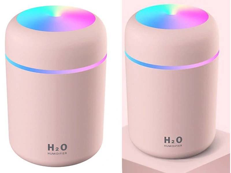 RGB Zvlhčovač vzduchu - LED difuzér ružový
