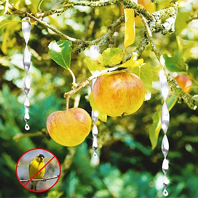 Reflexné špirály na plašenie vtákov 30cm 10ks