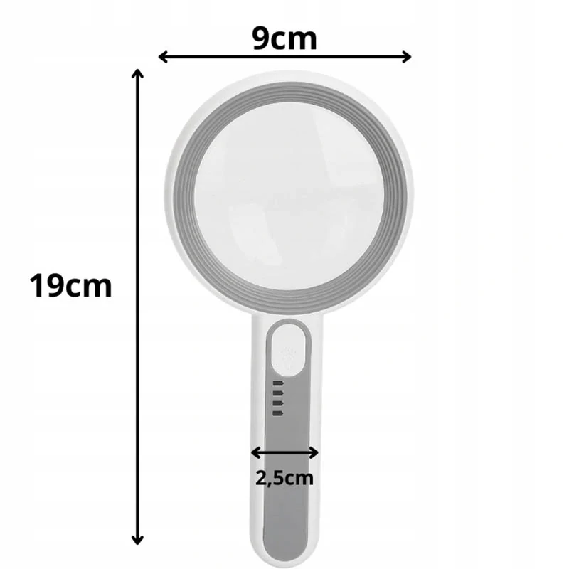 Lupa 5-12x s LED podsvietením 7518C