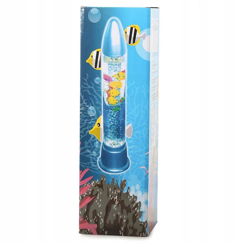 Nočná vodná lampa s rybičkami 50cm