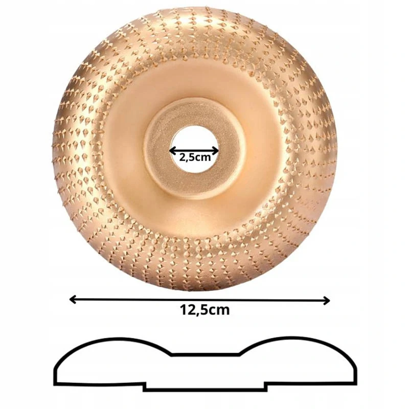 Brúsny kotúč na drevo zlatý 125 mm