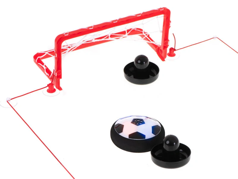 Lietajúca svietiaca lopta Hoverball s bránkami 11 cm