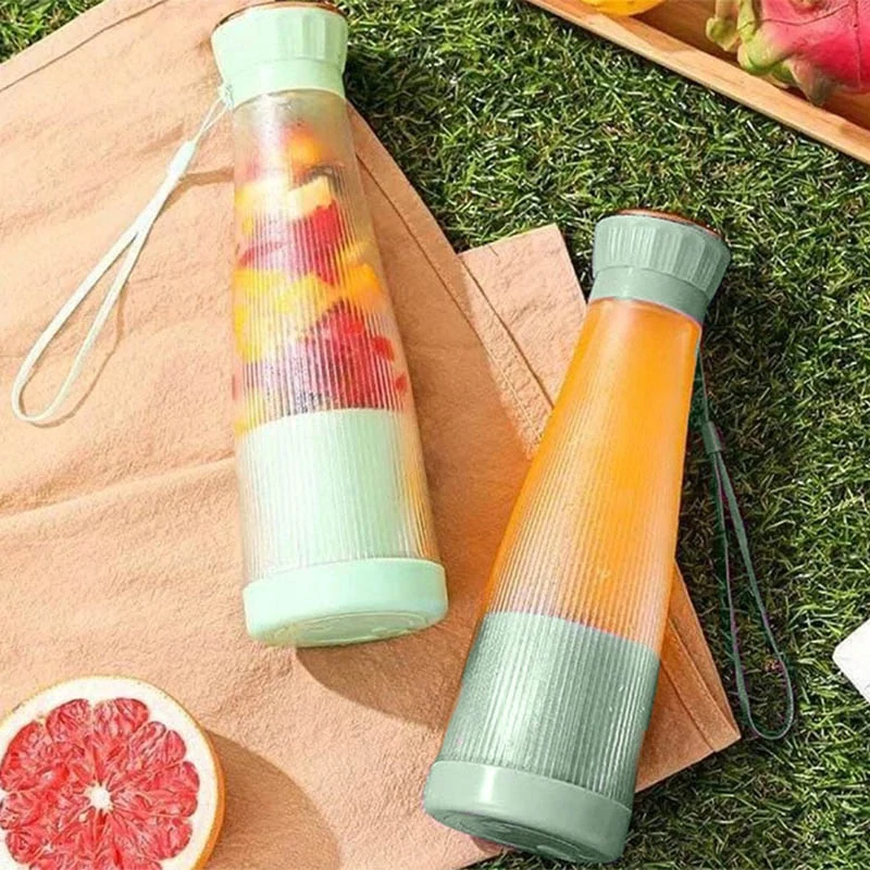 Prenosný smoothie mixér USB bezdrôtový 400ml zelený
