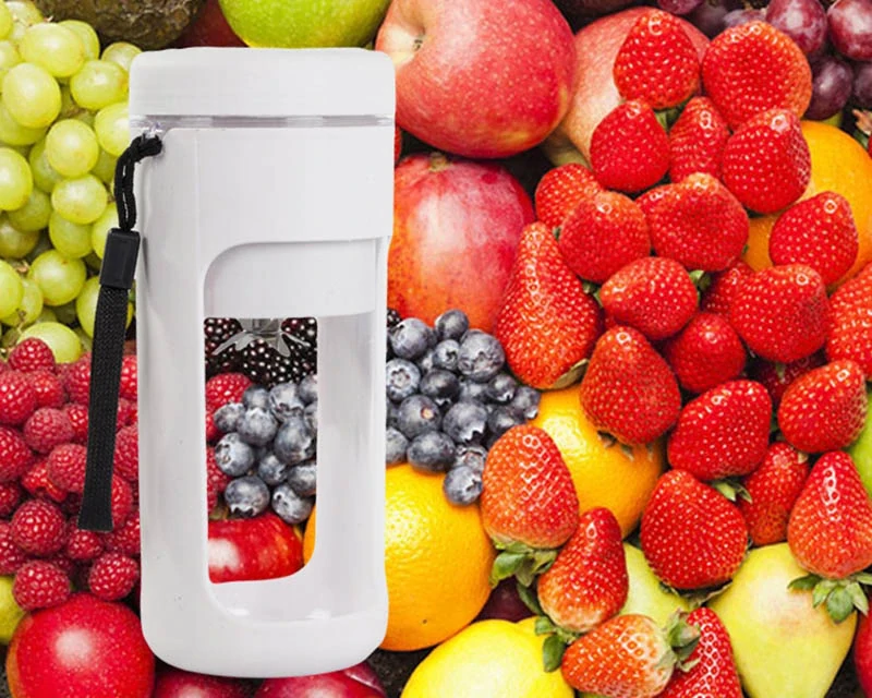 Prenosný smoothie mixér USB bezdrôtový 450 ml sivý