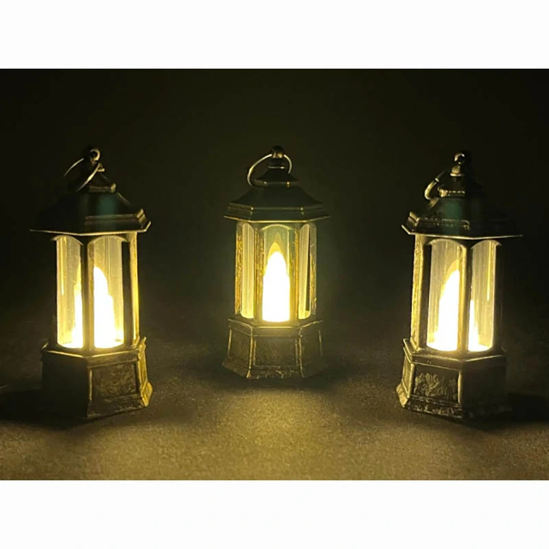 LED lampáš 9 cm - zlatý, strieborný, hnedý