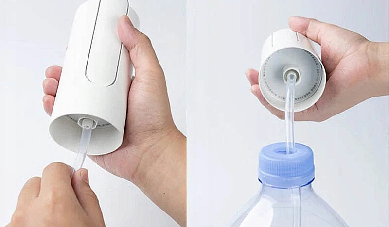Elektrická pumpa na vodu biela – bezdrôtový dávkovač s akumulátorom 1200 mAh
